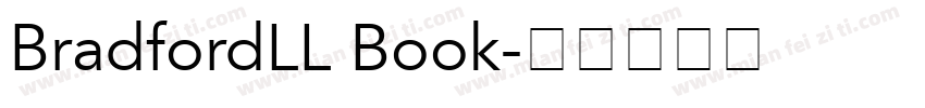 BradfordLL Book字体转换